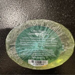 VTG bath and body works cotton blossom glycerin bar soap